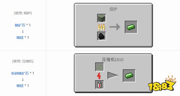 必威我的世界铀锭怎么做 我的世界铀锭制作方法介绍(图2)